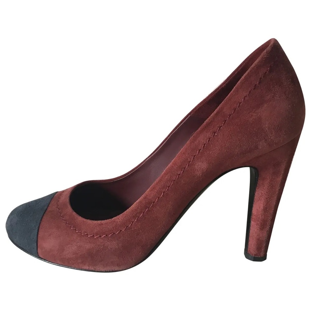 Blue Toe Chanel Suede Pumps